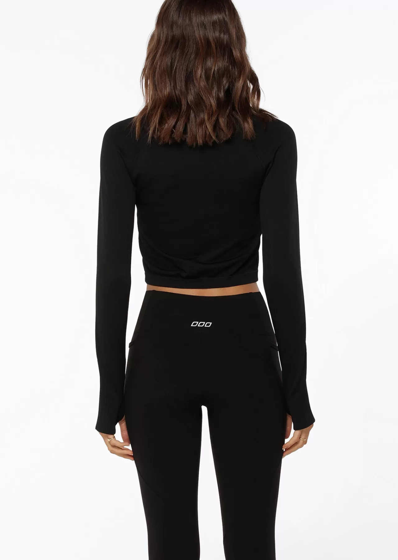 Women Lorna Jane Tops>Dynamic Seamless Cropped Long Sleeve Top