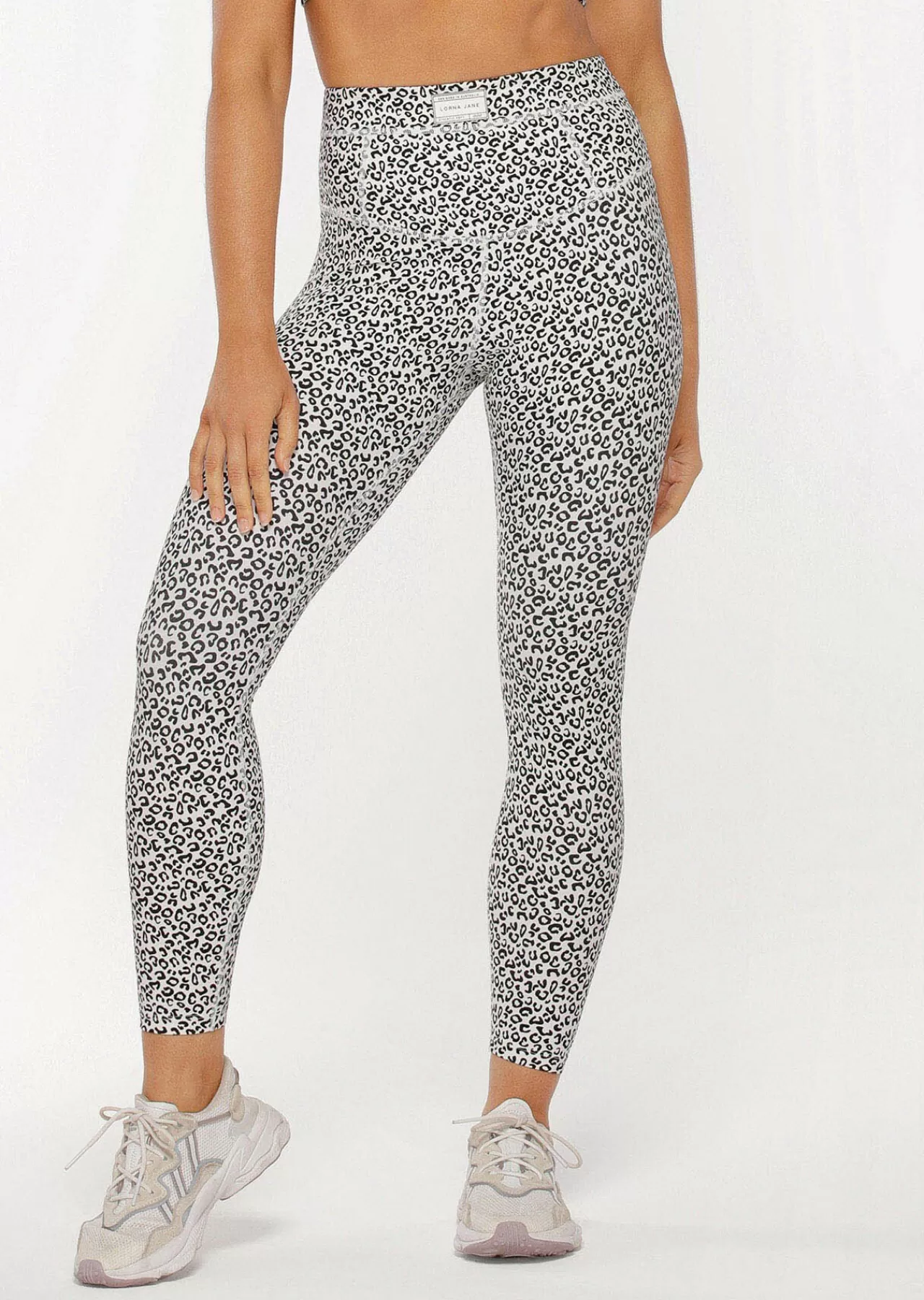 Women Lorna Jane Tights And Leggings>Micro Leopard Core Stability Ankle Biter Leggings