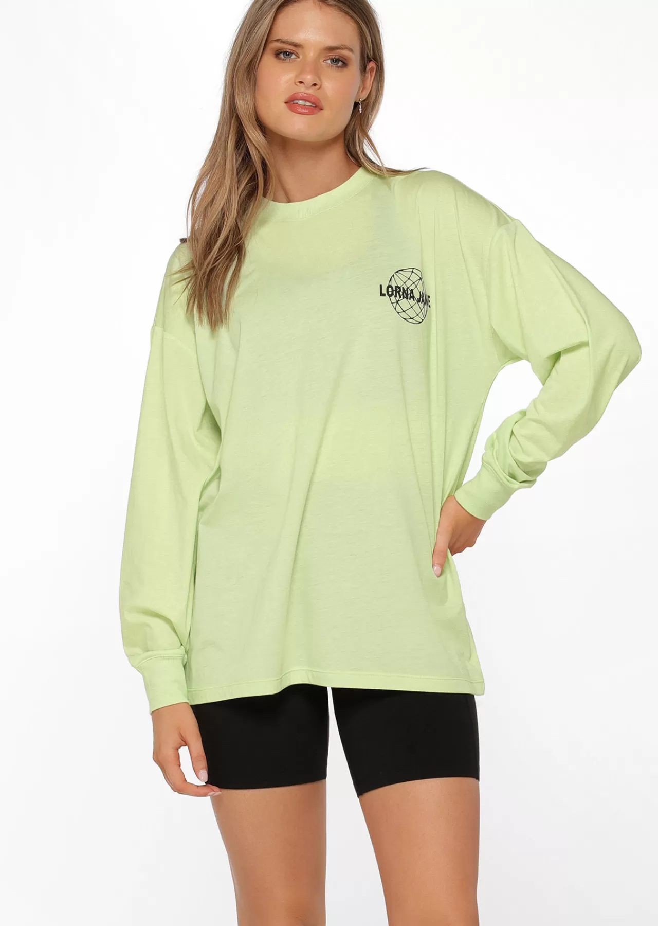 Women Lorna Jane Tops>Original Sport Oversized Long Sleeve Tee
