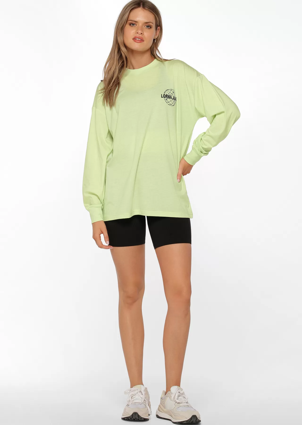 Women Lorna Jane Tops>Original Sport Oversized Long Sleeve Tee