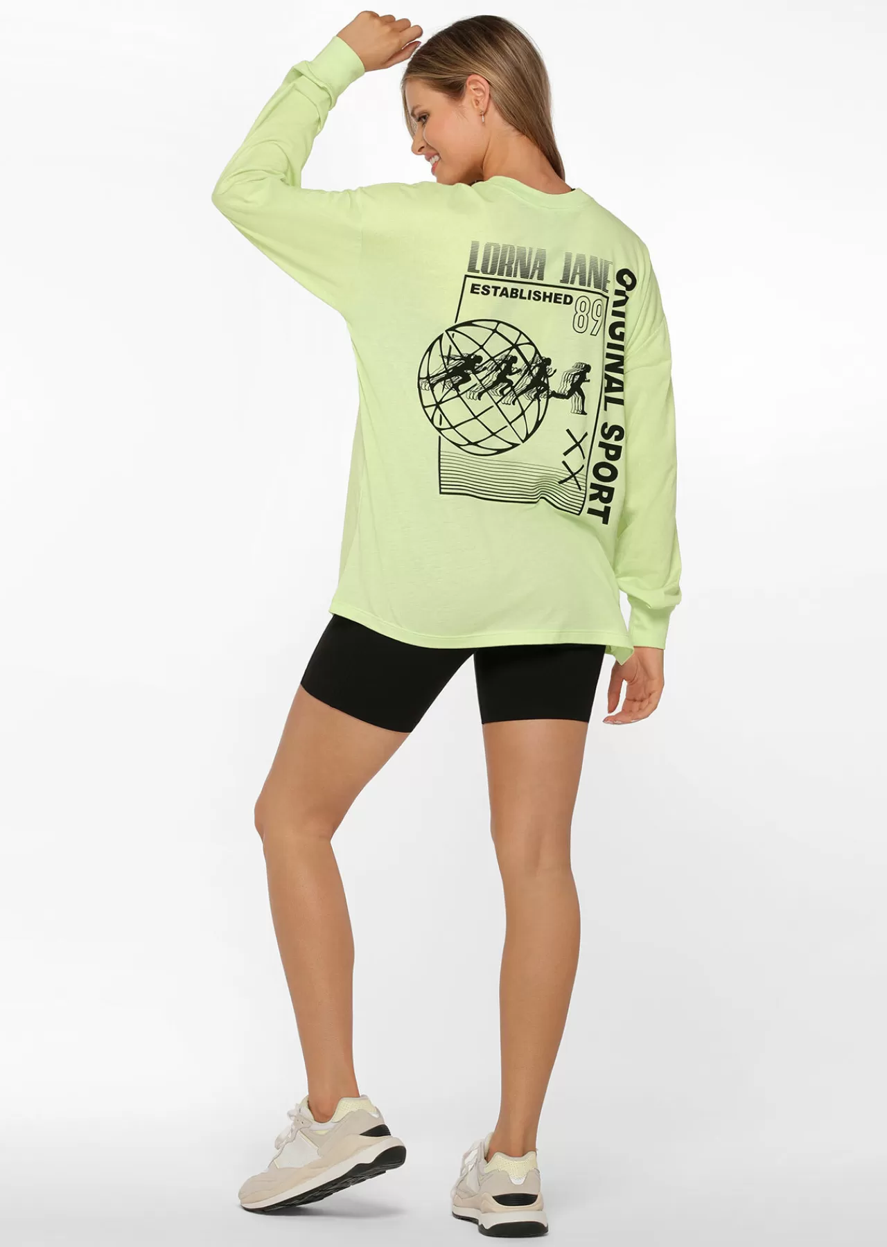 Women Lorna Jane Tops>Original Sport Oversized Long Sleeve Tee