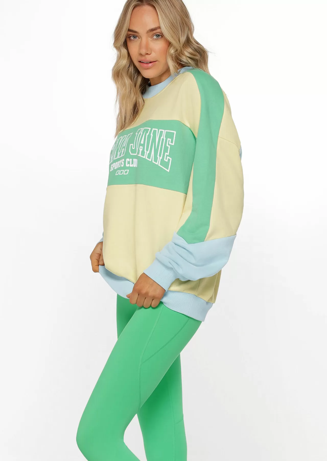 Women Lorna Jane Outerwear>Vintage Oversized Racer Sweat