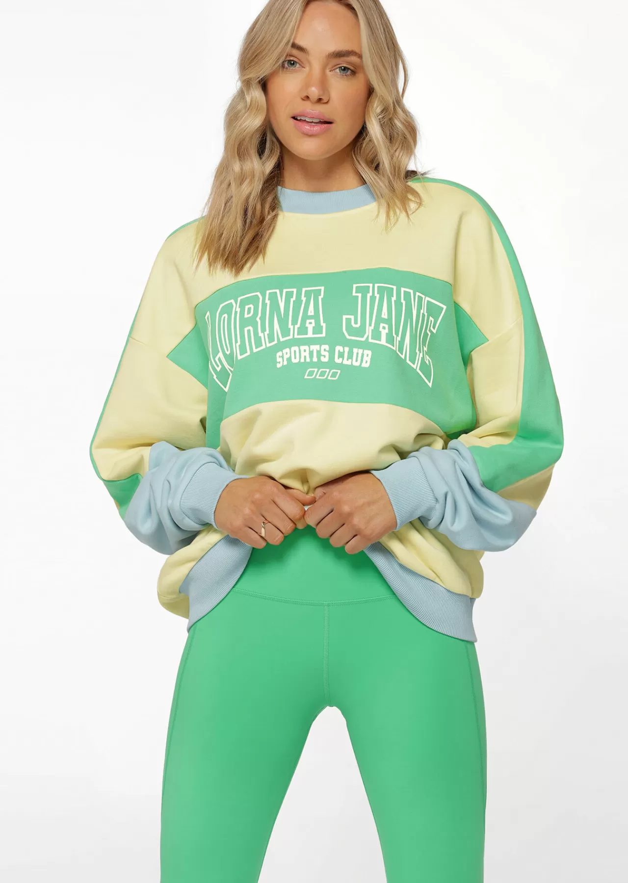 Women Lorna Jane Outerwear>Vintage Oversized Racer Sweat