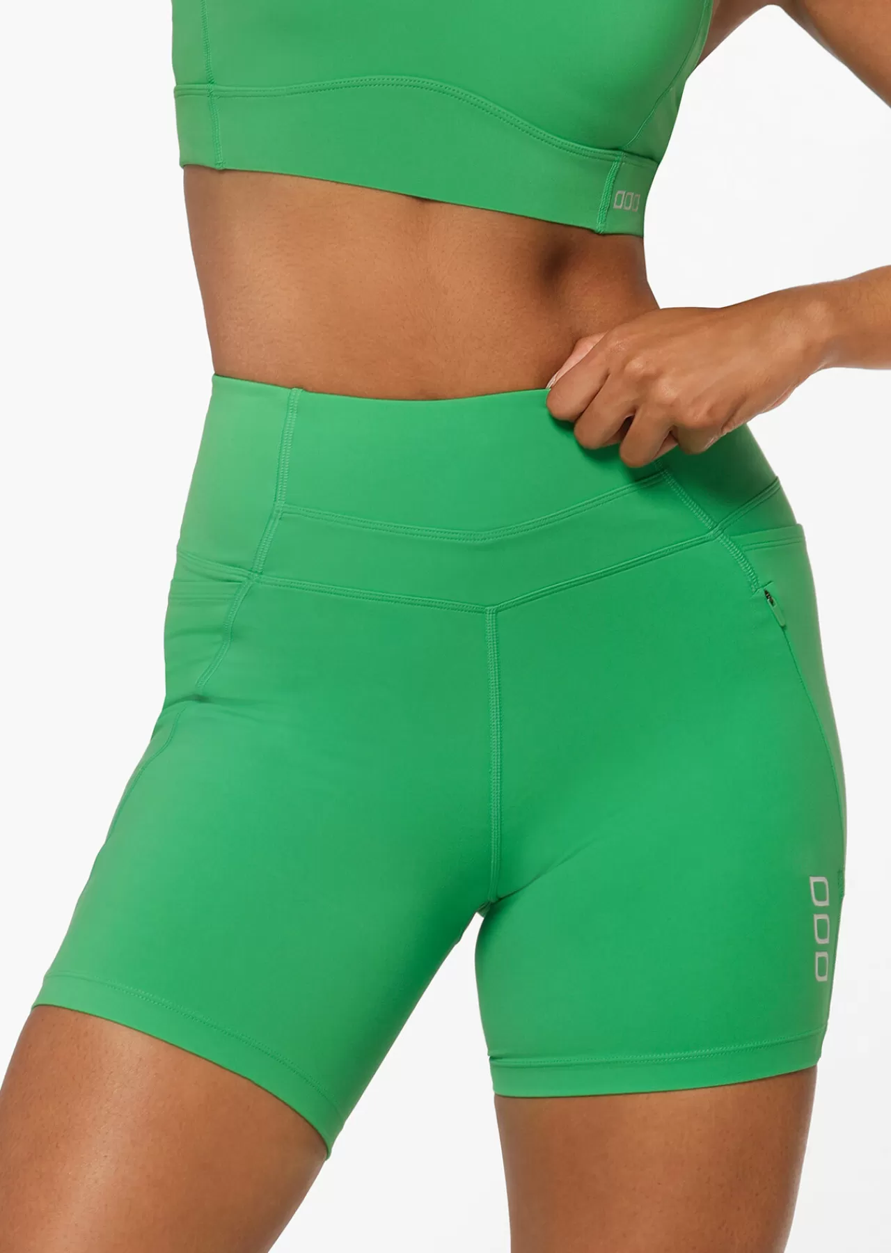 Women Lorna Jane Shorts>Zip Pocket Recycled Stomach Support 16Cm Bike Short