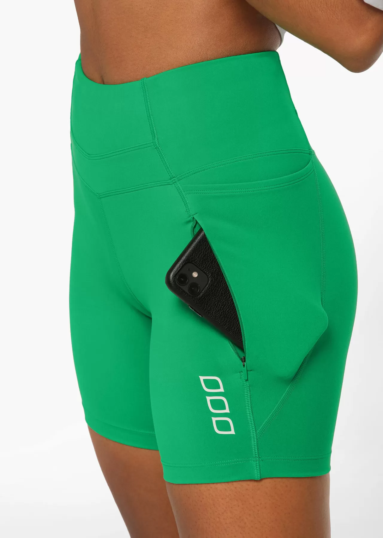 Women Lorna Jane Shorts>Zip Pocket Recycled Stomach Support 16Cm Bike Short